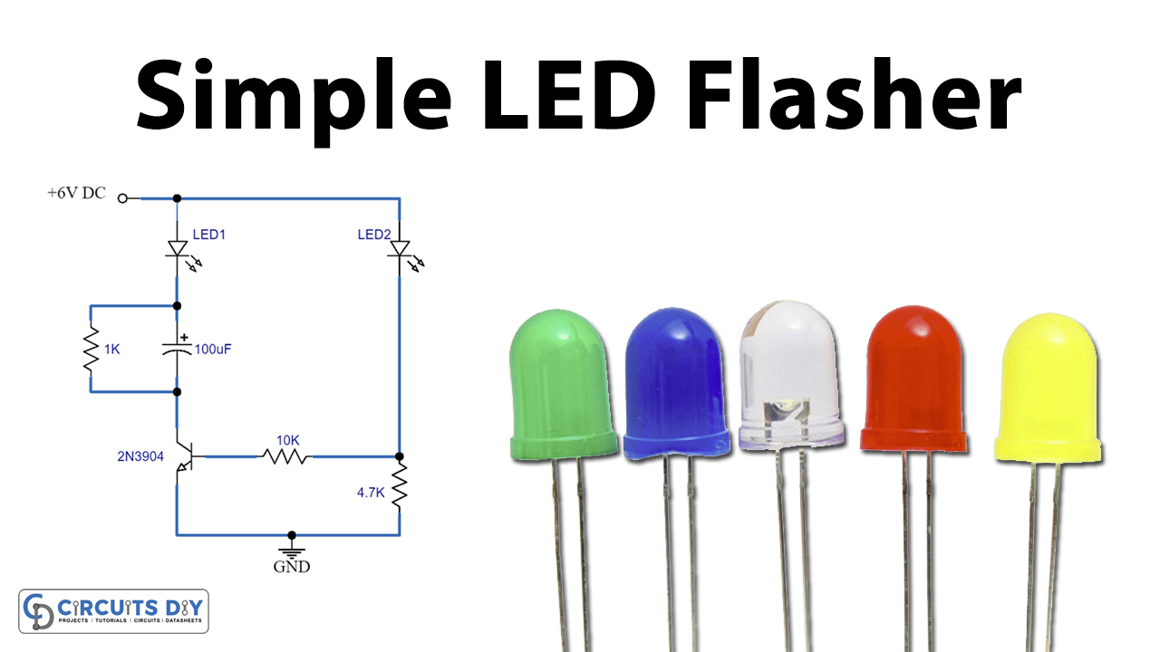 How To Make Led Flasher Circuit Wiring Diagram