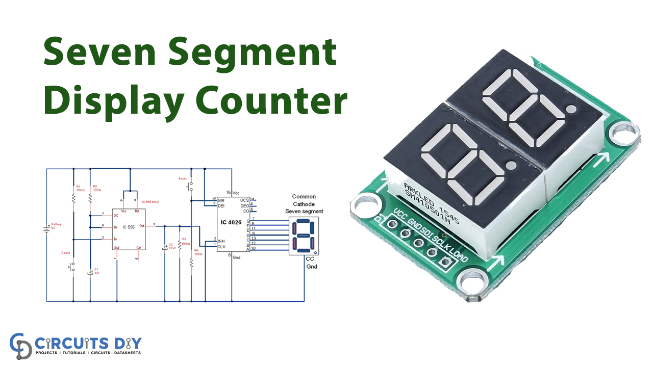 2 Digit 7 Segment Display Counter Circuit Using Arduino