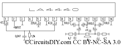 70008ab datasheet pdf · la4440 cd4440 tda4440 stereo audio amplifier circuit diagram · la4440 scion electronics . La4440 Amplifier Circuit In Bridge Mode Circuits Diy