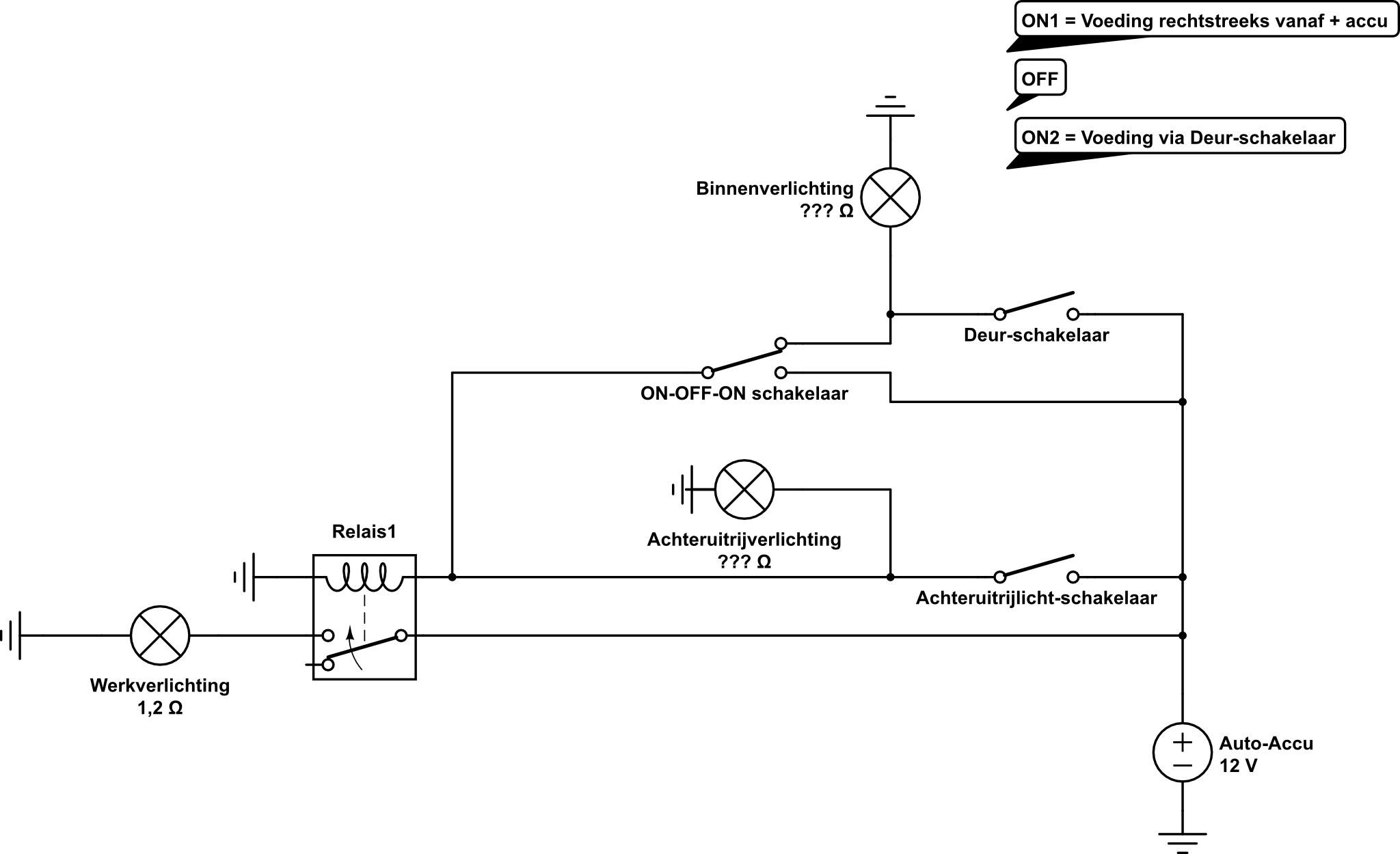Werkverlichting Aansluiten Onafhankelijk Van Andere Verlichting Forum Circuits Online