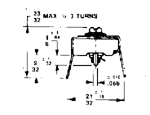 25 115 Pf Miniature Type 40 Trimmer Capacitor