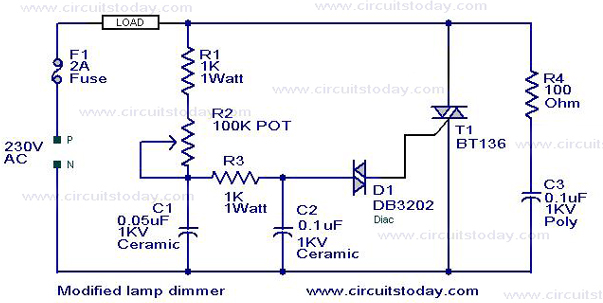 Dimmer Circuit Using Scr Triac Eleccircuit LDR is a type of variable resistor and change its value according to intensity of light fall on its surface.
