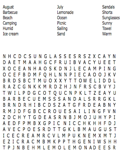 32 free printable summer word search pdf for fun 2022
