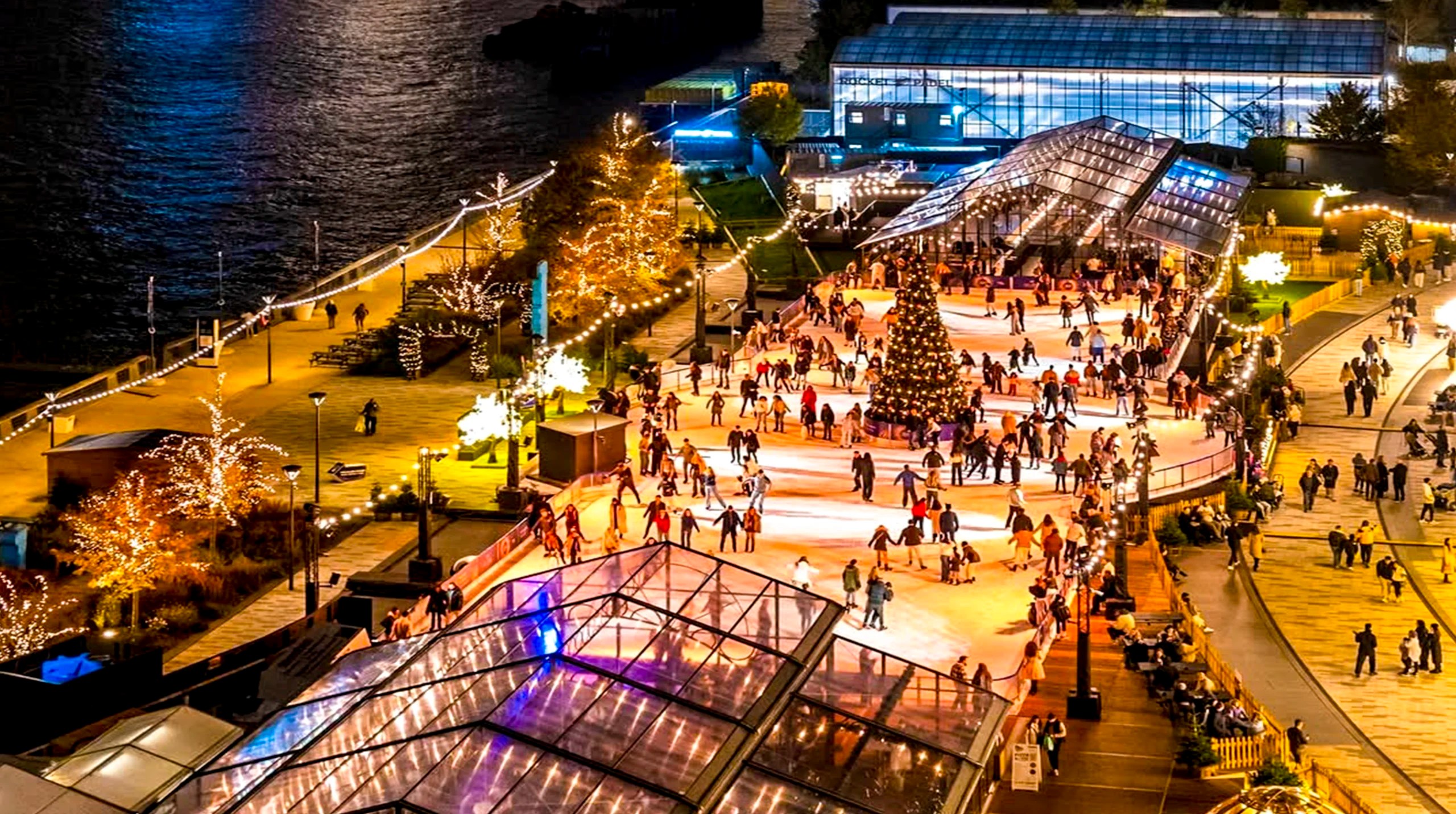schaatsen met kerst in Londen