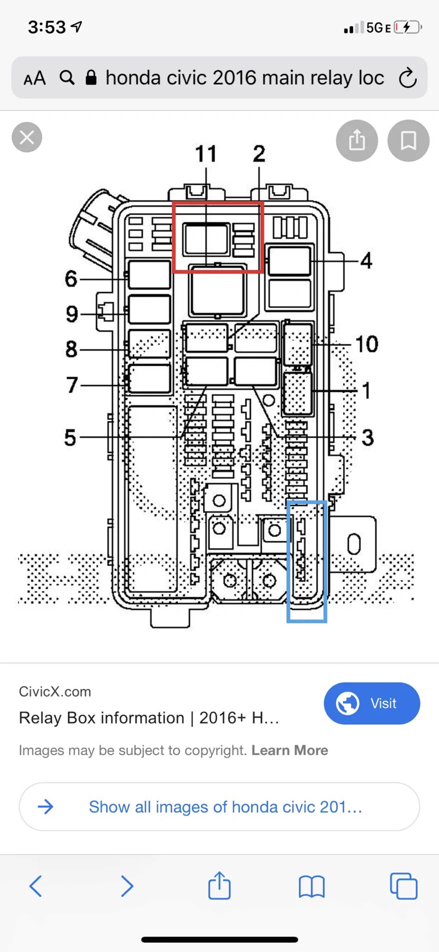 Fuse Box Diagram Location And Assignment Of Electrical Fuses For Honda Civic 2012 2013 2014 2015 Fuse Box Honda Civic Fuses You will need to remove the Cruise control Module if your car is equipaded with cruise control.