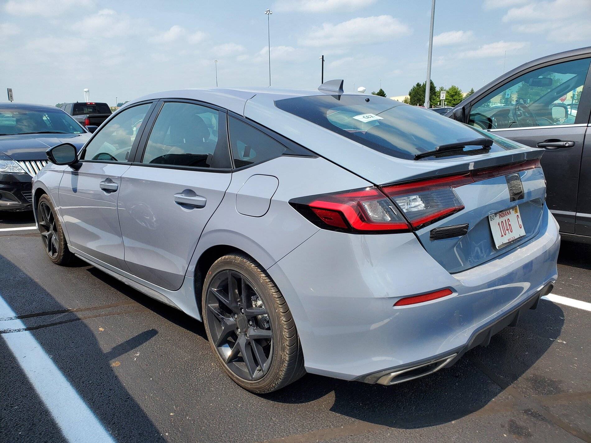 Honda worker posts 2022 civic hatchback photo