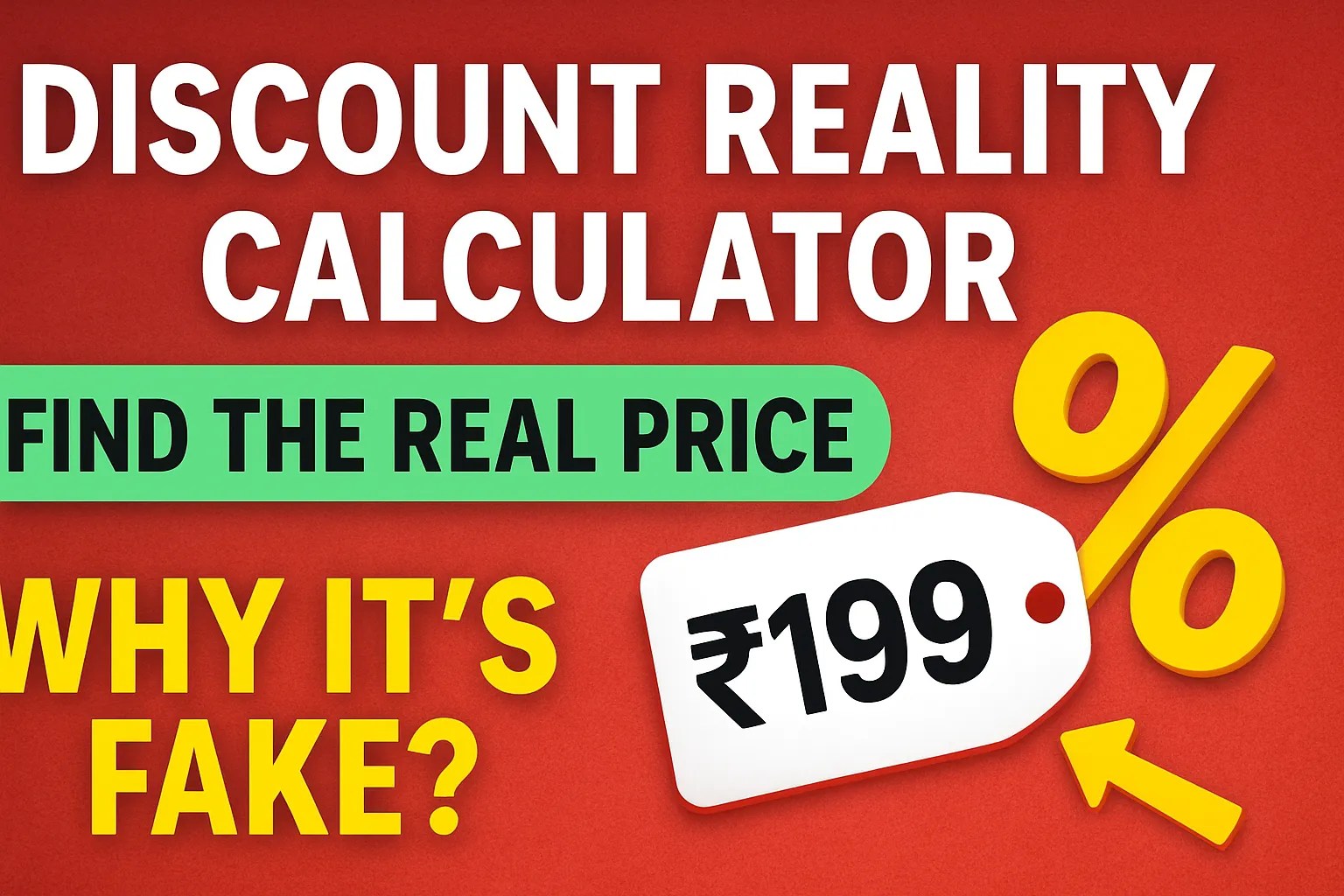 Price Calculator – Check The Actual Price Behind Fake Discounts