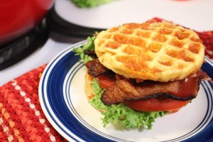 Keto Chaffle BLT