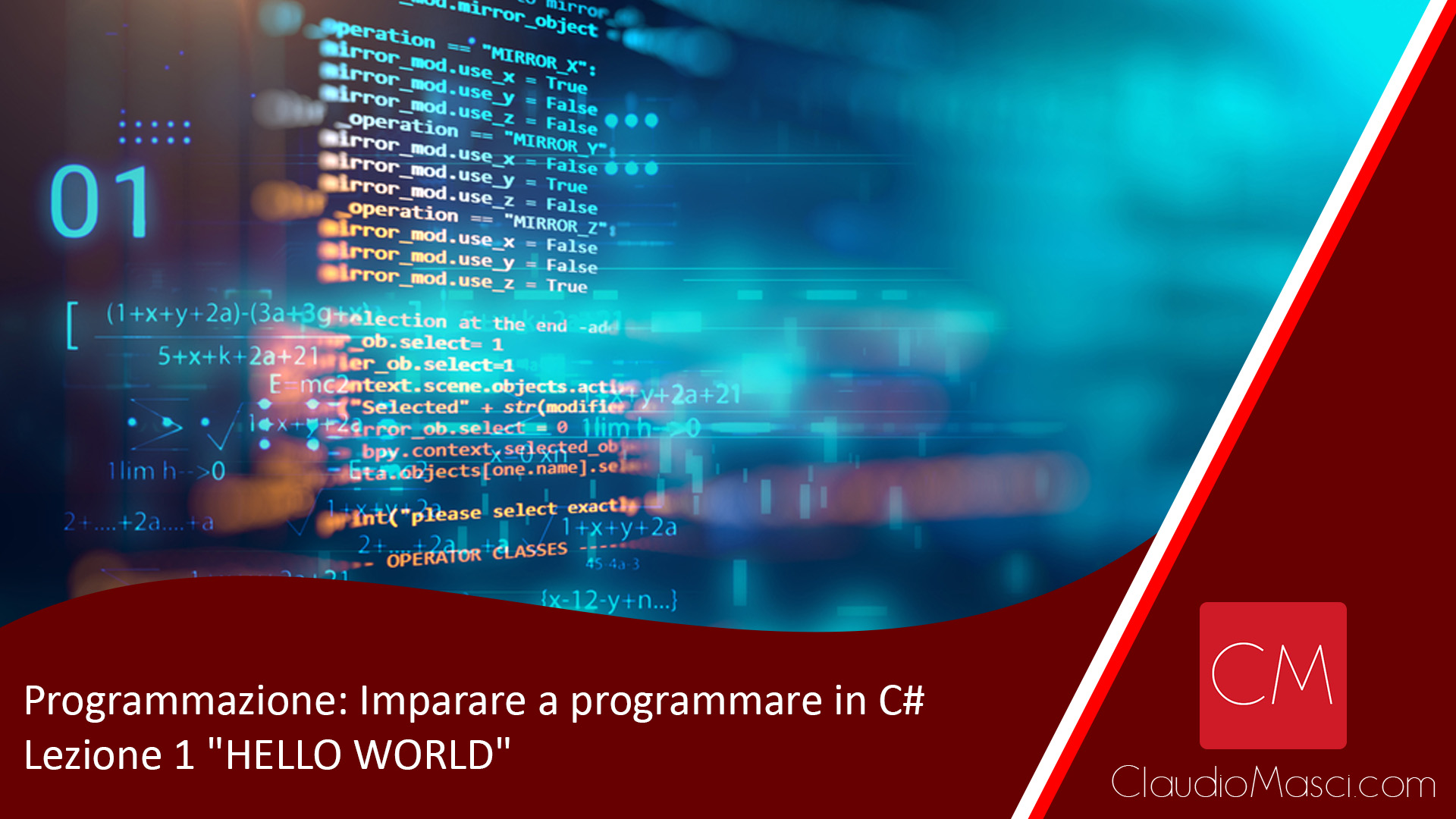 Programmazione Imparare a programmare in C - Lezione 1 Hello World