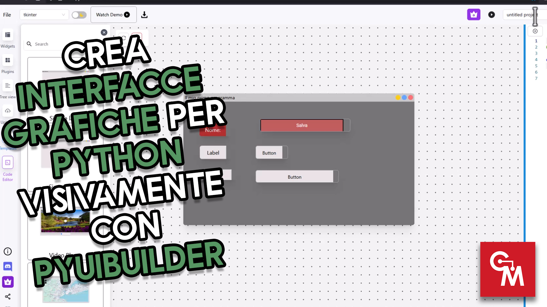 Crea interfacce grafiche per Python visivamente con PyUIBuilder