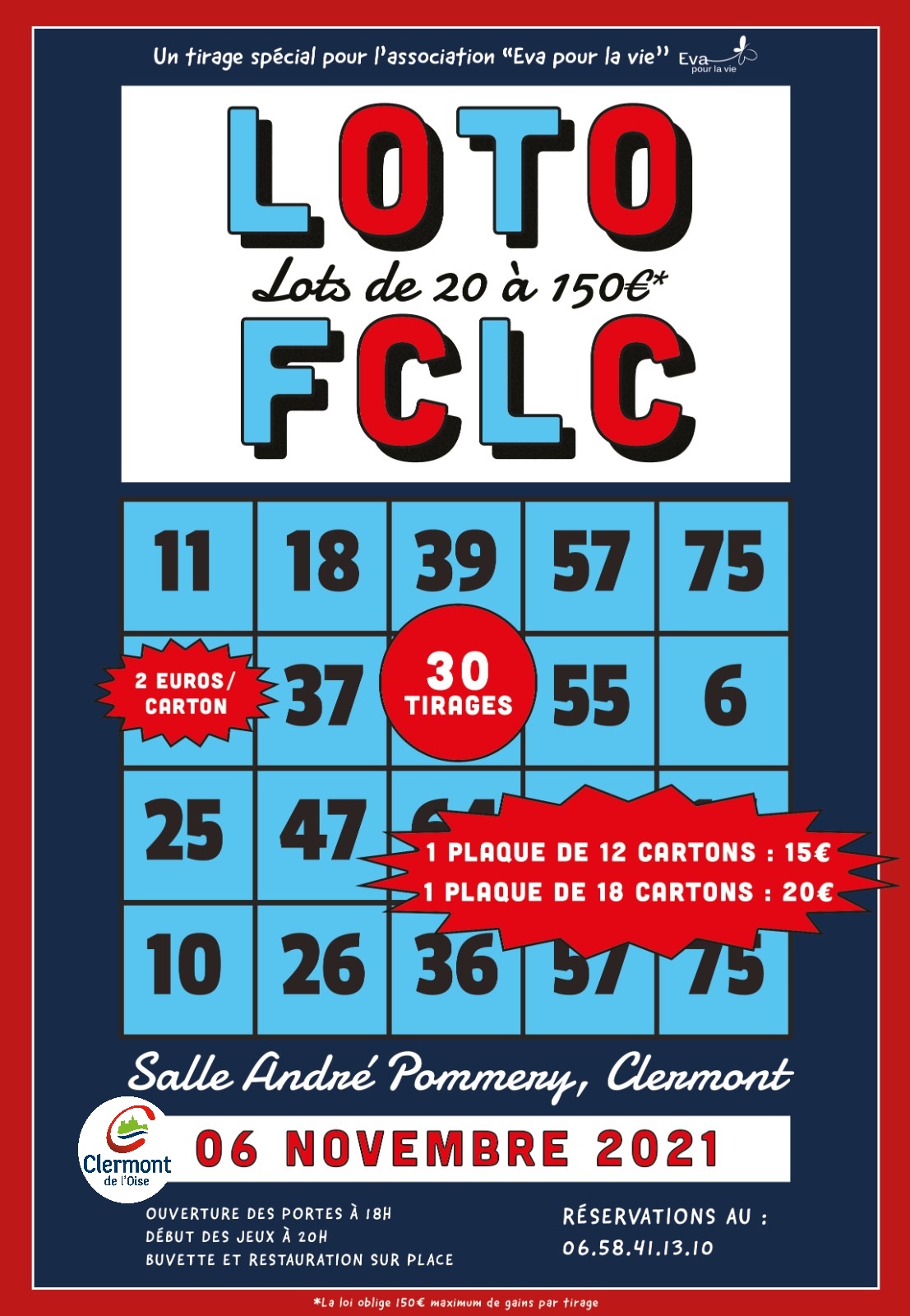 loto samedi 25 septembre 2023 Loto Du Football Club Liancourt Clermont, Samedi 6 Novembre 2021 – Ville De Clermont (Oise) – Site Officiel
