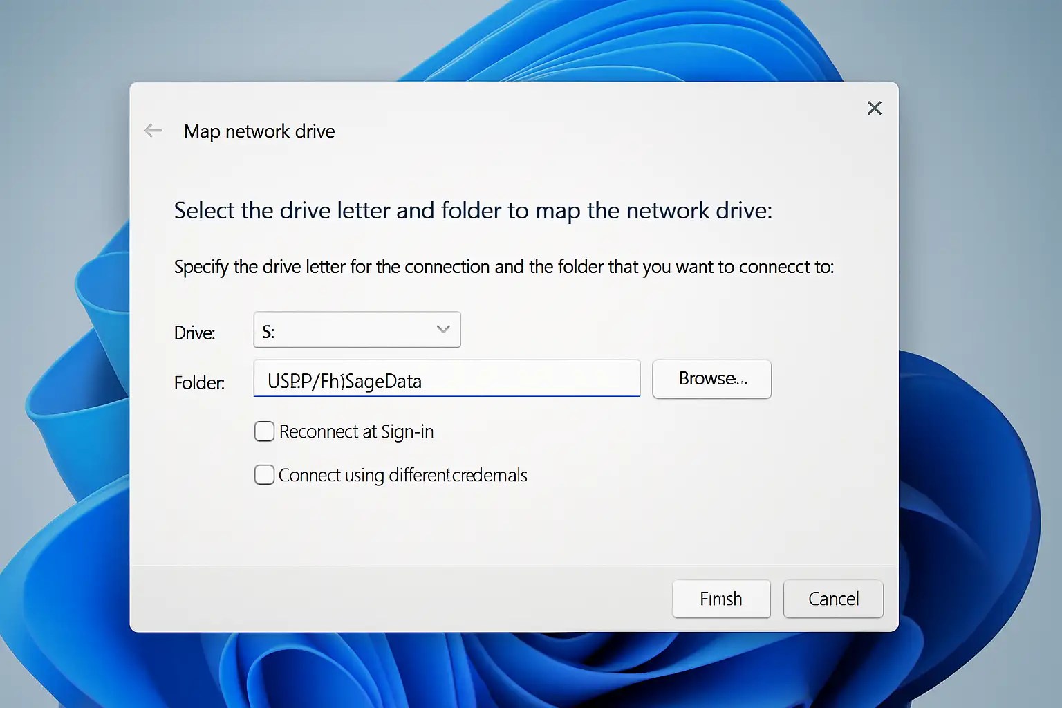 How To Map A Network Drive For Sage Company Data Windows 10 11
