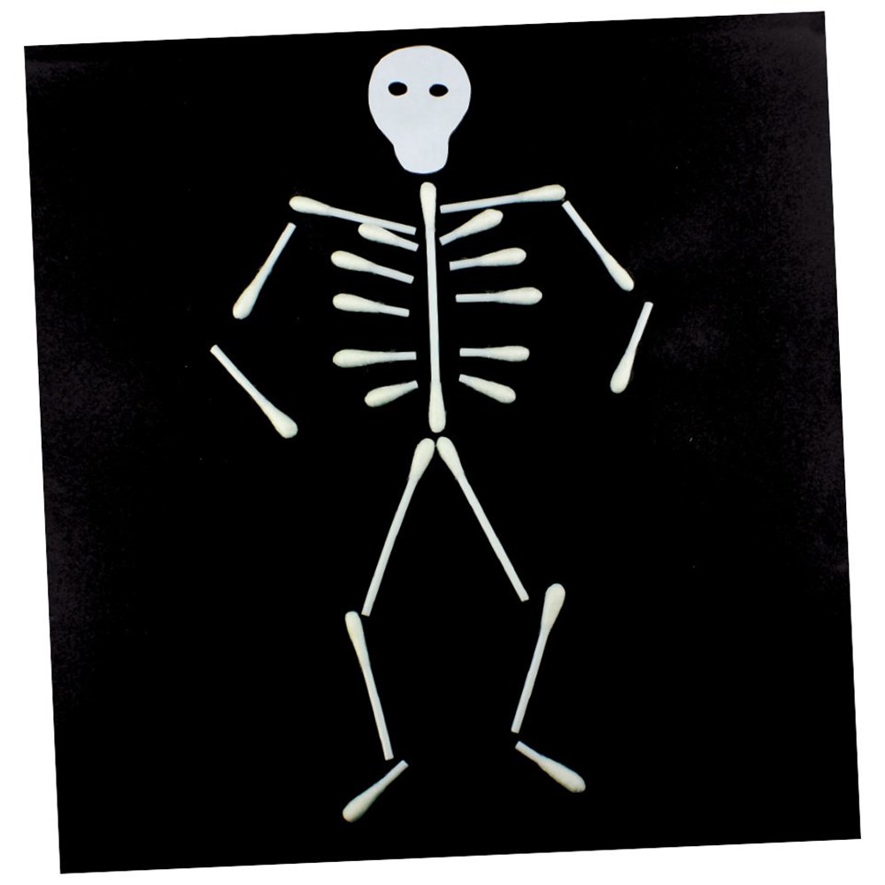 Find the perfect human skeleton stock photos and editorial news pictures from getty images. Cotton Bud Skeleton Halloween Cleverpatch Art Craft Supplies