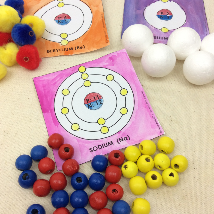 Periodic Table Of Elements And 3d Models Cleverpatch Cleverpatch Art Craft Supplies