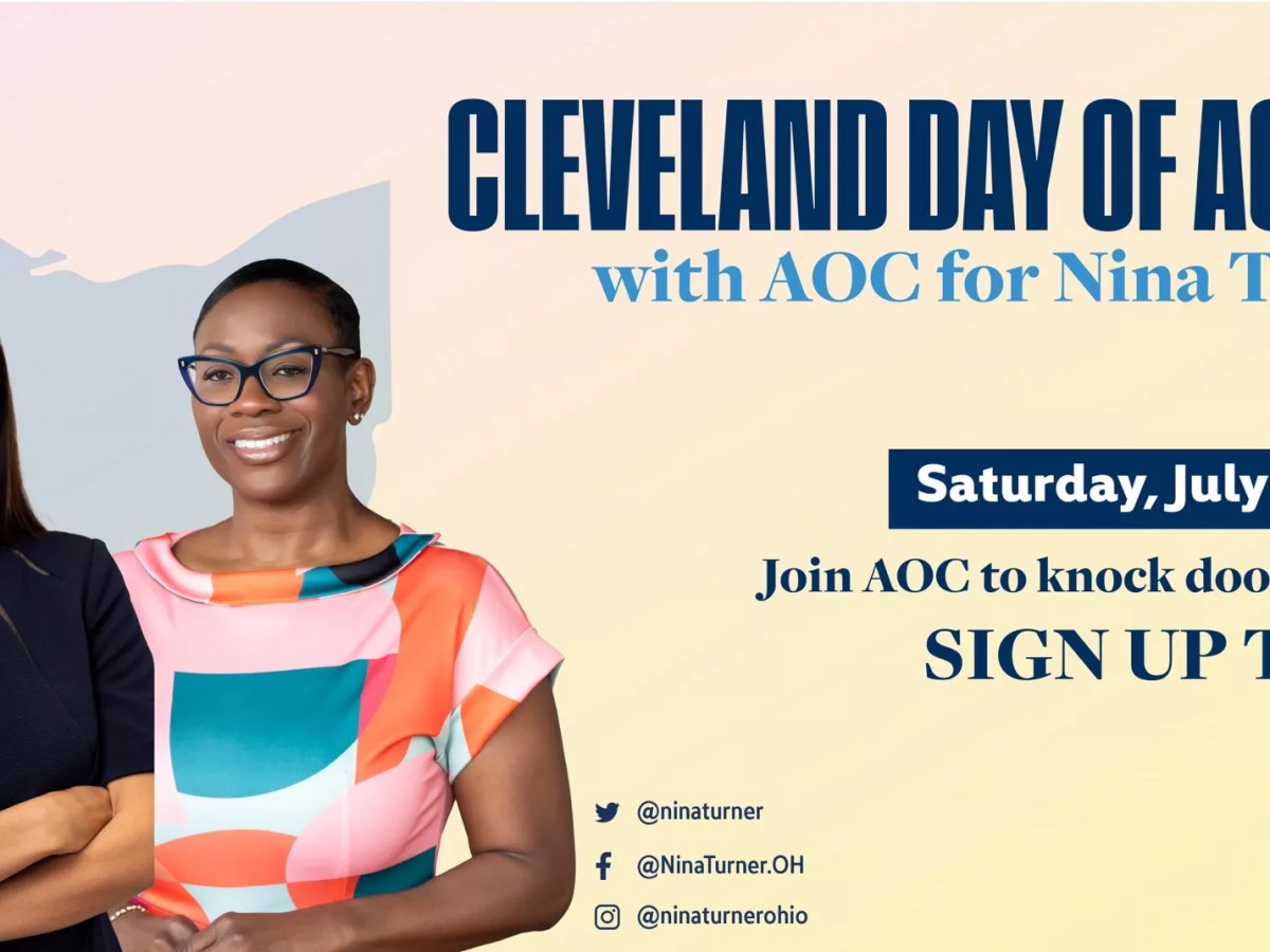 Alexandria Ocasio-Cortez to Campaign in Cleveland for Nina Turner Saturday July 24