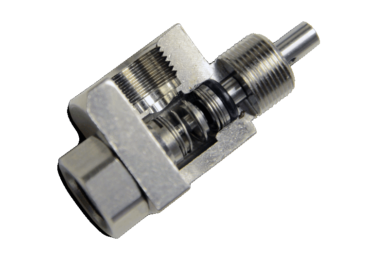 Tipos de válvulas pneumáticas Spool vs Assento 4 Cutaway Image of Poppet Valve