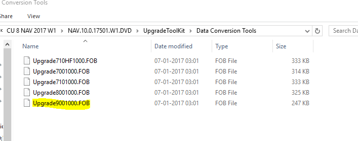 Upgradation of Database from Microsoft Dynamics NAV 2016 to 2017 – Part ...