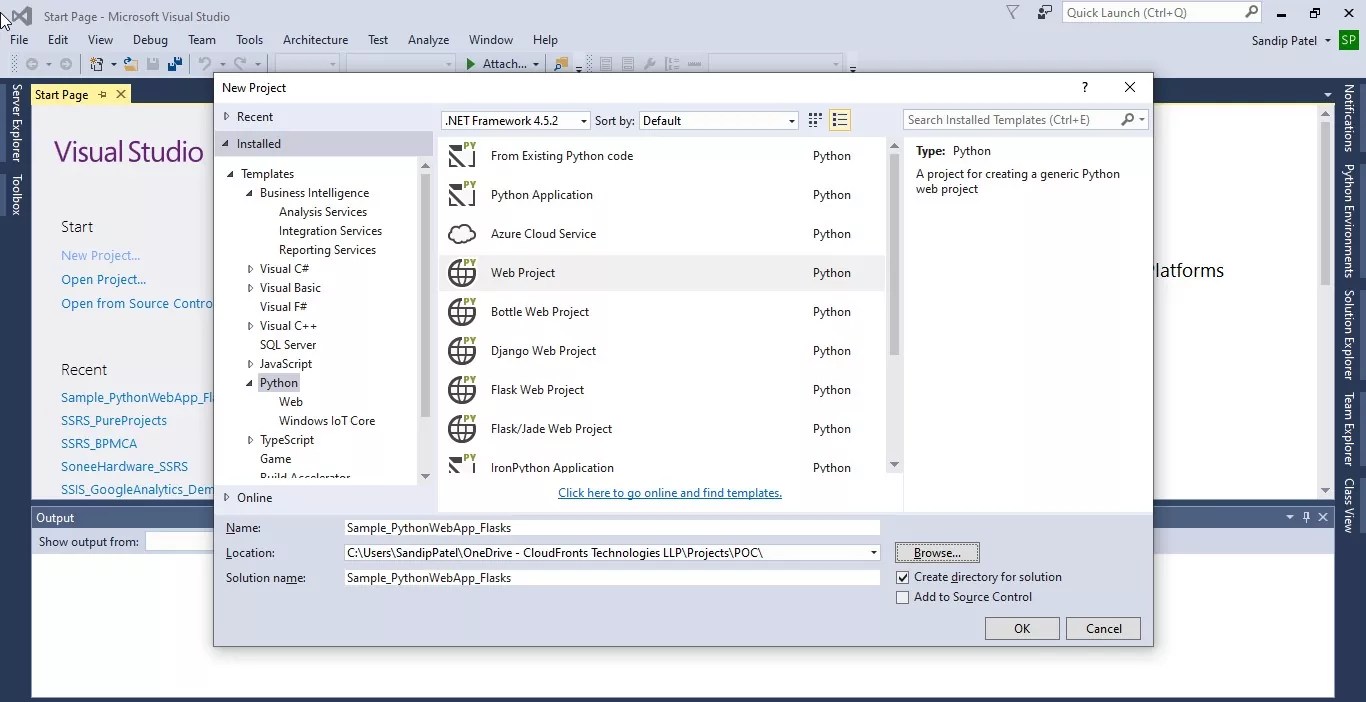 Embed Secure Power Bi Report Using Python Web Application With Flask In Visual Studio 2015 Cloudfronts