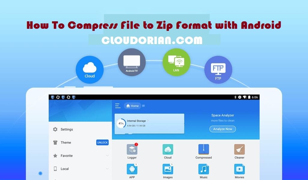 How To Compress File to Zip Format with Android