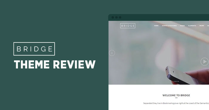 We recommend you to read this changelog for every update release. Bridge Review: A WordPress Theme for Creative Professionals