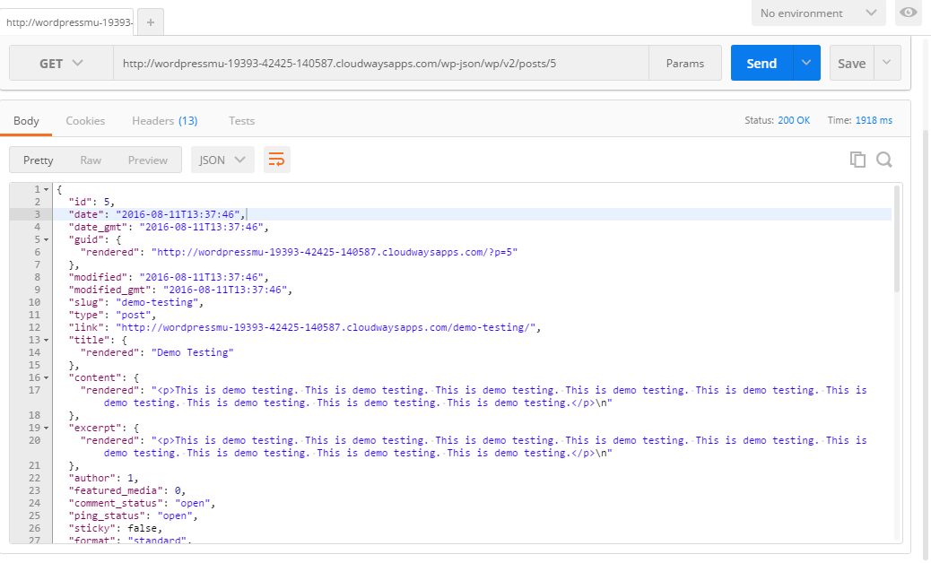 It only exposes a wp_rest_server::readable request for multiple posts, . How To Install Wordpress Rest Api To Fetch Posts