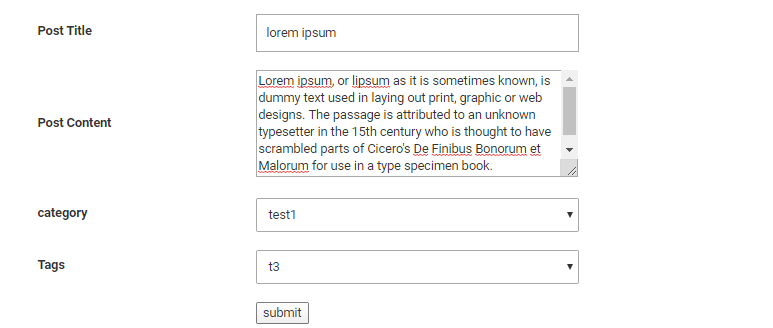Wordpress function wp_insert_post() inserts the post to wp_posts table. How To Add Custom Post Type Form Frontend And Show Data Backend Cloud Web Labs