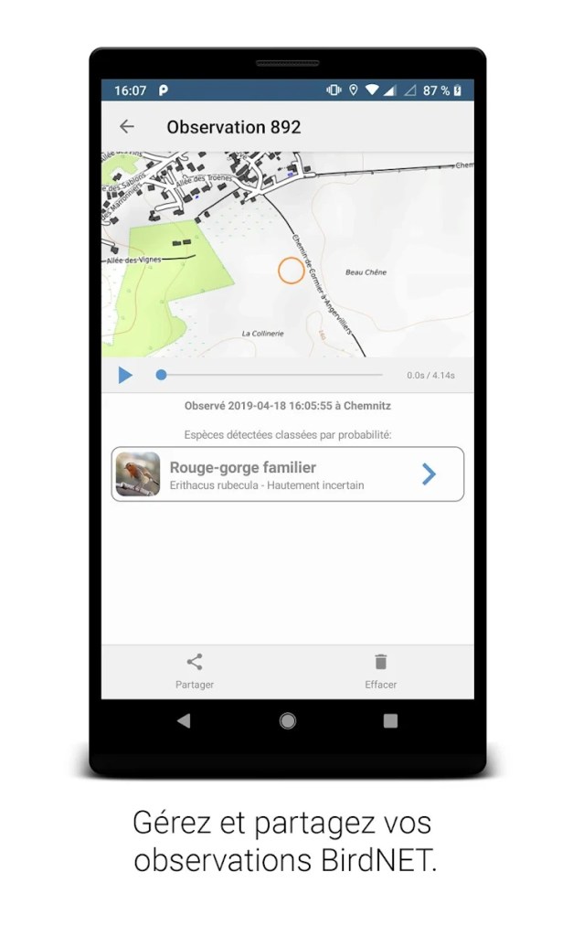 Birdnet, l'application pour identifier les oiseaux 7 BirdNet