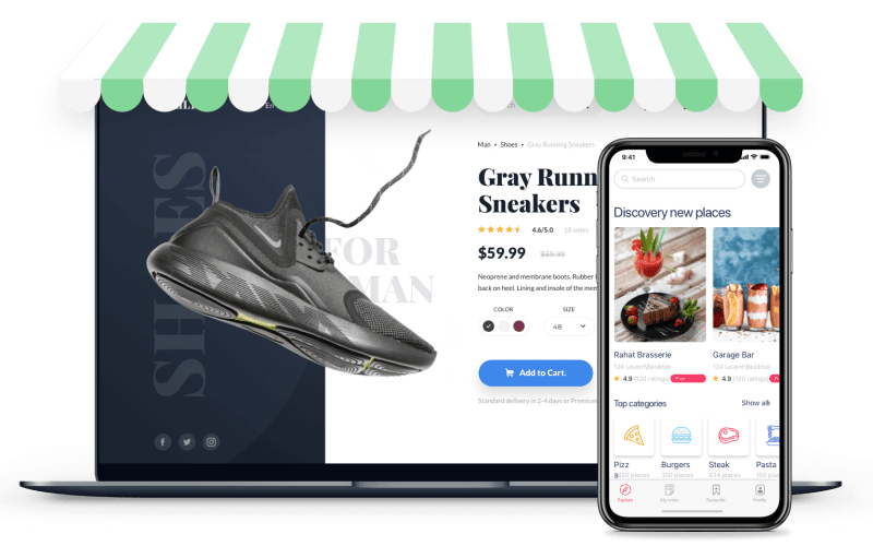 Best Online Storefront App Website Builder Code Brew Labs - Mobile Landscape Photos for Desktop