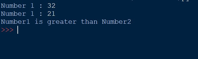 Python Program to Compare Two Numbers – Programming Code Examples