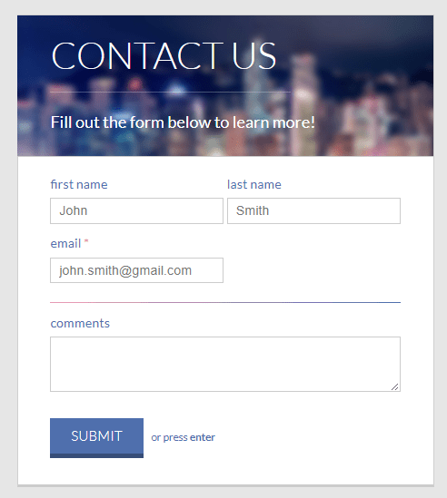 Free HTML CSS Contact Form Templates - Programming Code Examples