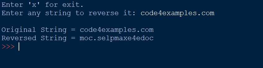 Reverse a String in Python - Programming Code Examples