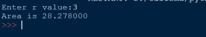 Python Program to Calculate Area of Circle using function โ Programming ...