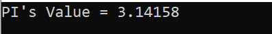 C++ Program to Calculate Value of PI - Programming Code Examples