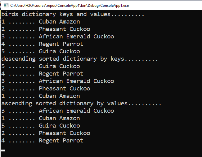 How to sort a Dictionary in ascending and descending order in C# ...