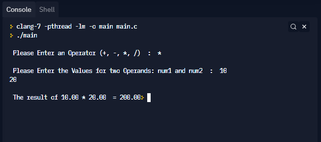 Simple Calculator Program in C – Programming Code Examples