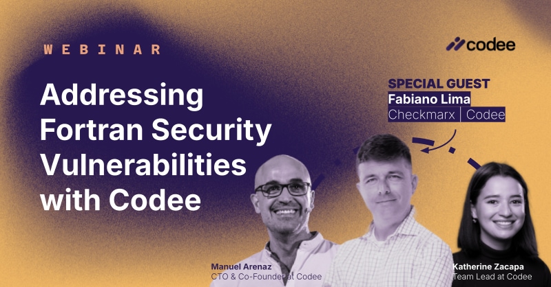 Webinar about Fortran Security Vulnerabilities with Codee