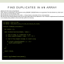 Find Duplicates In Array JavaScript — CodeHim