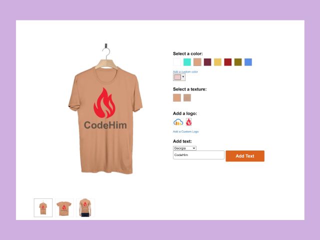 Javascript T Shirt Designer Code With Demo Codehim - High Quality Retina Abstract Patterns | Free Download