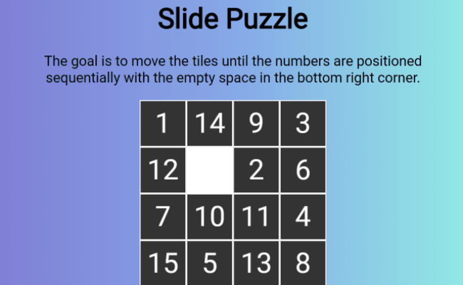 Sliding Puzzle Game In JavaScript — CodeHim
