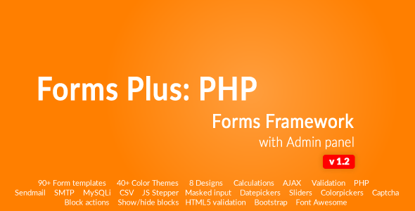 Form Framework with Admin Panel - Forms Plus: PHP v1.2.1