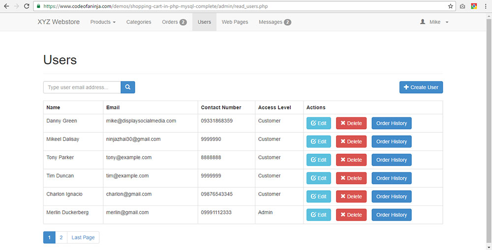 Online Shopping Source Code In Html