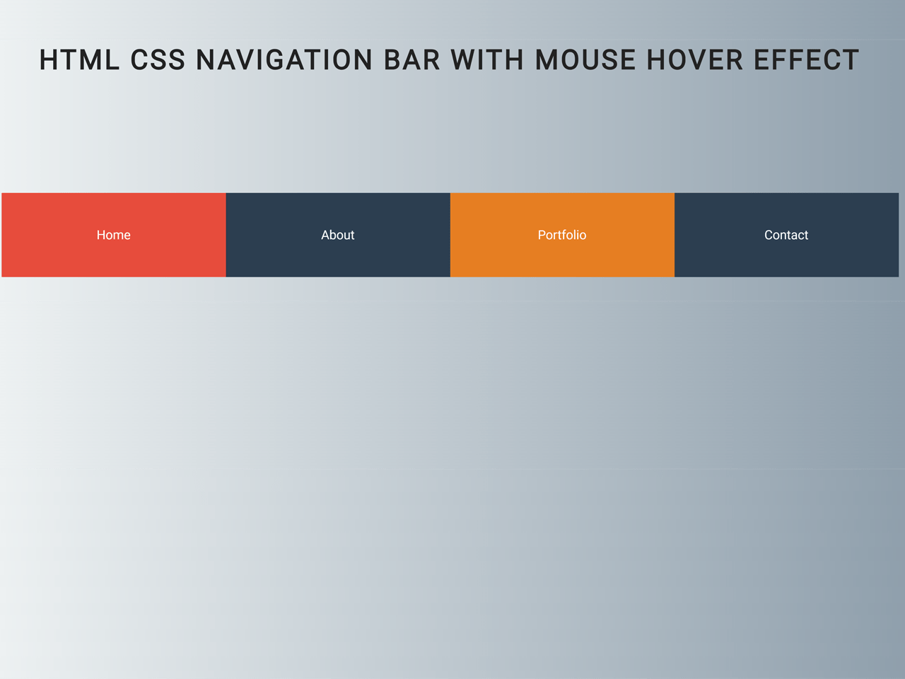 Navigation Bar With Logo in HTML and CSS Source Code