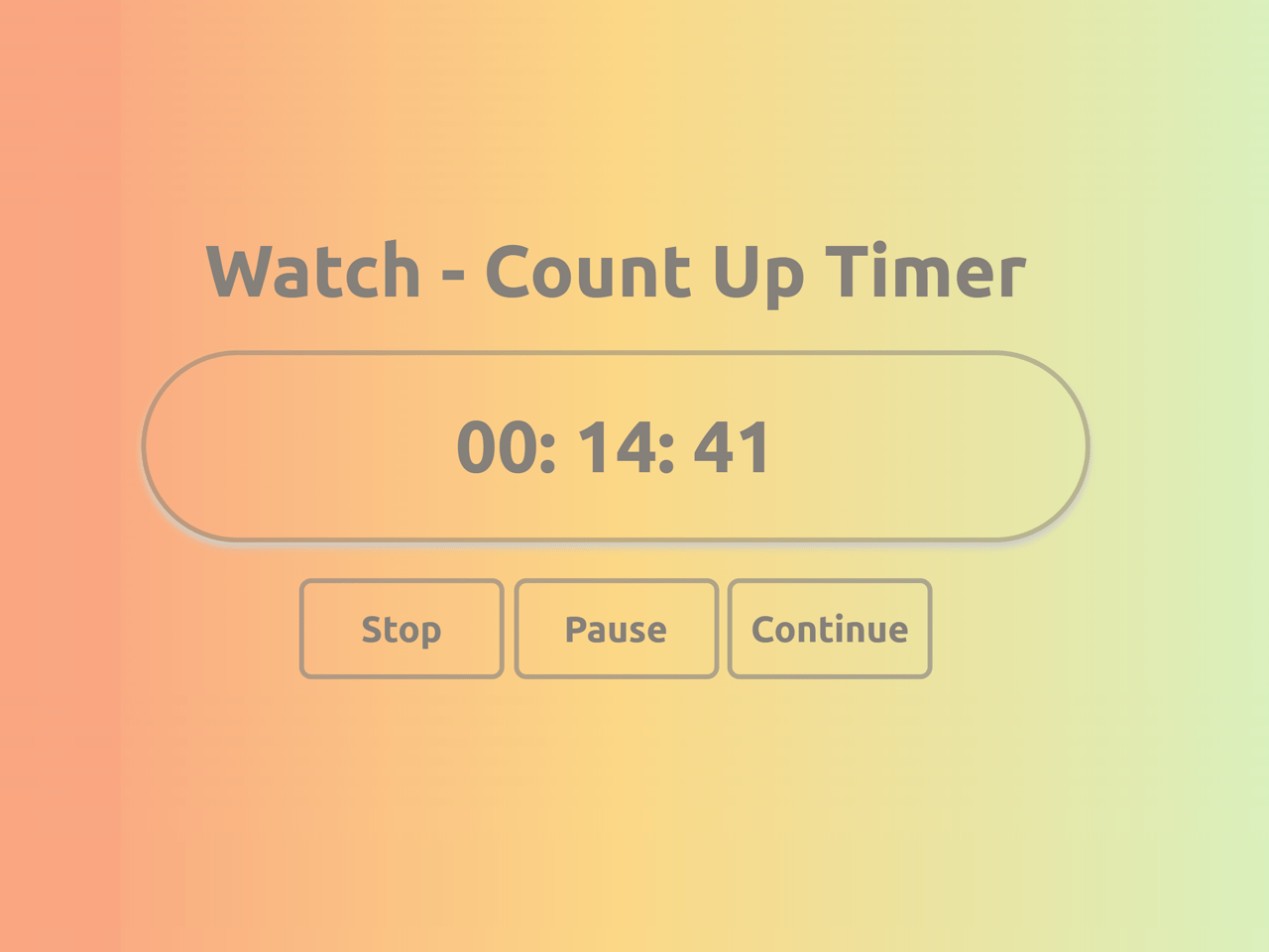 JavaScript Count Up Timer — CodePel