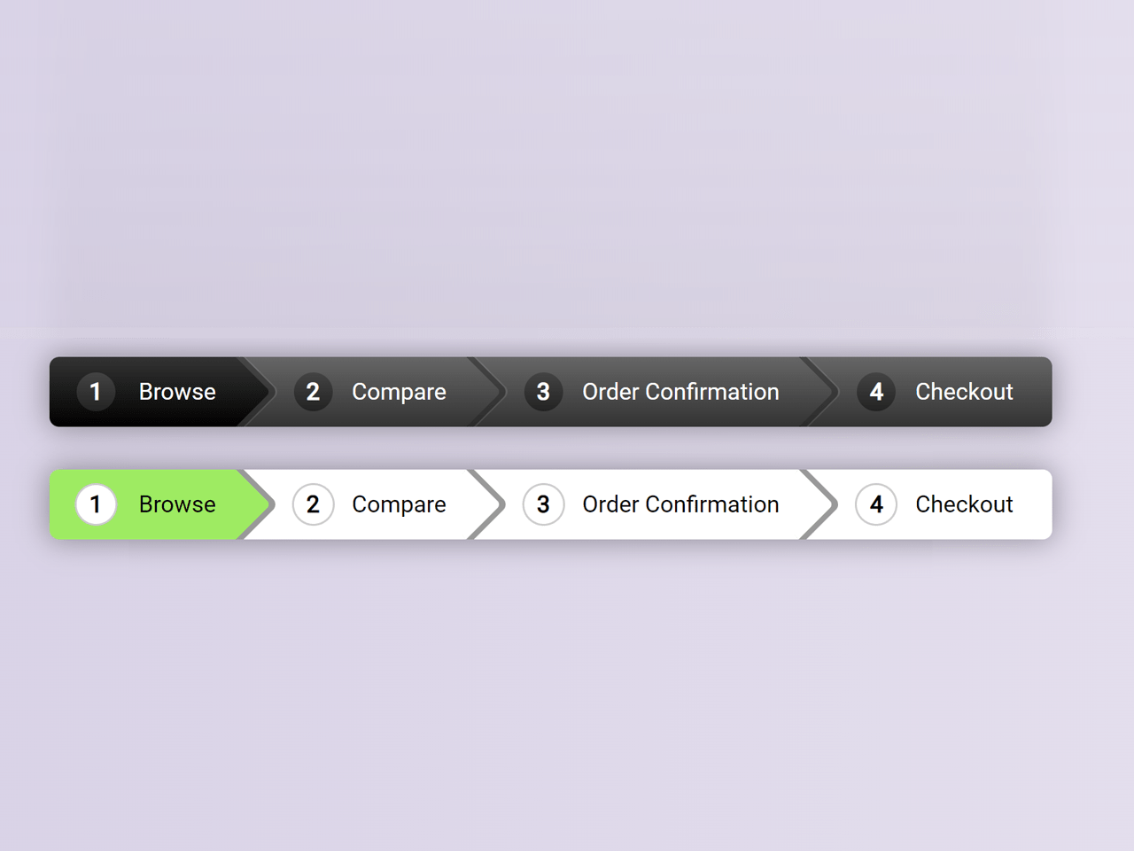 Pure CSS Breadcrumb Navigation