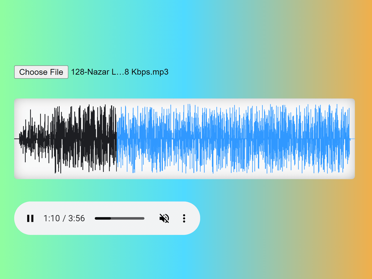 HTML Audio Spectrum Visualizer — CodePel