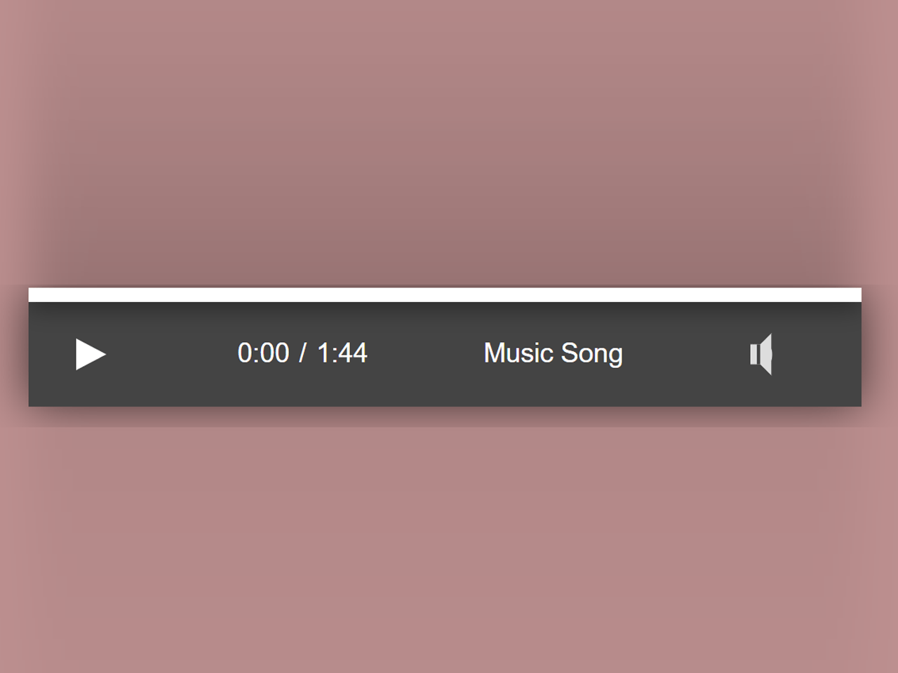 JavaScript Audio Player With Custom Controls — CodePel