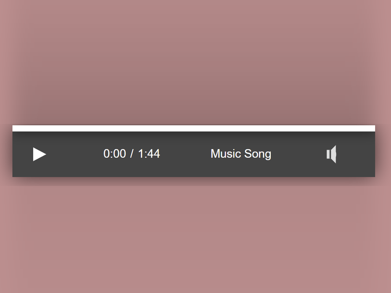 JavaScript Audio Player With Custom Controls