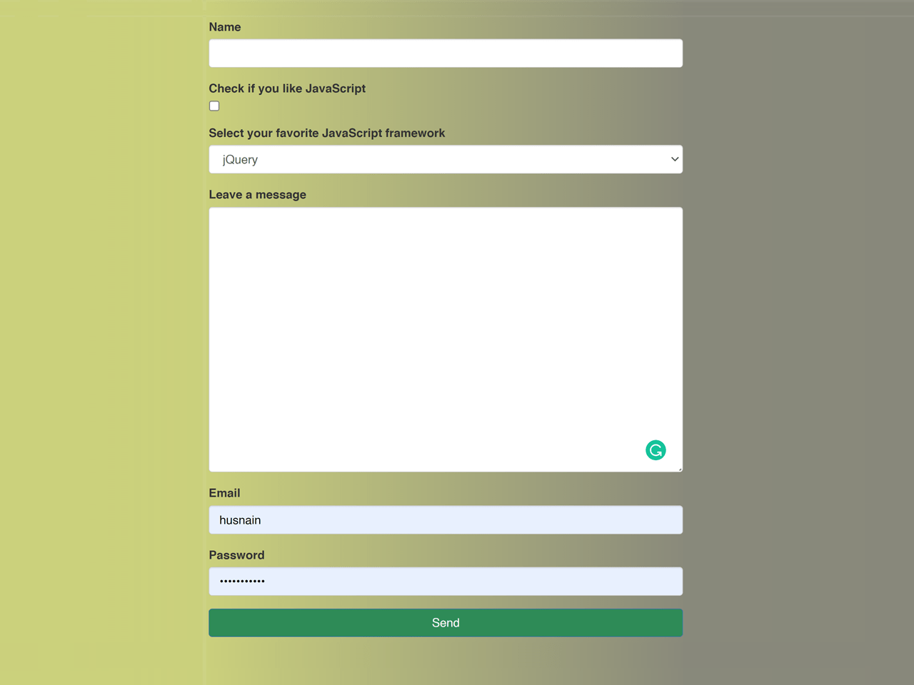 JavaScript Form To JSON — CodePel