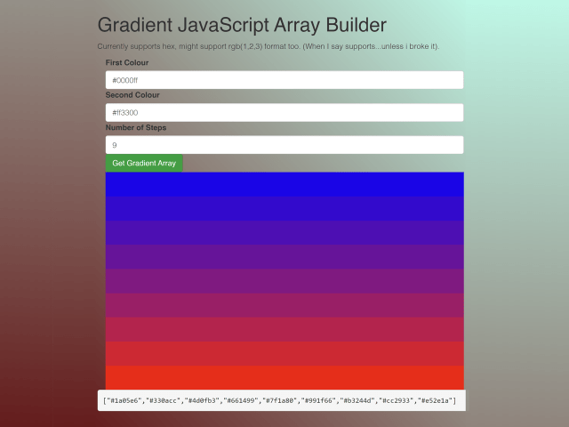 JavaScript Gradient Color — CodePel
