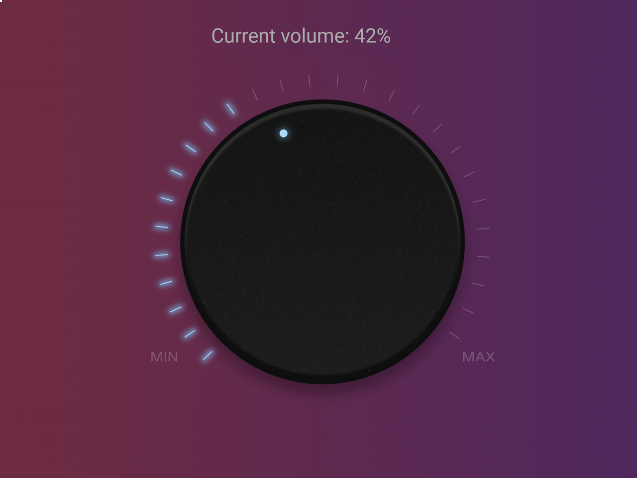 JavaScript Knob Slider